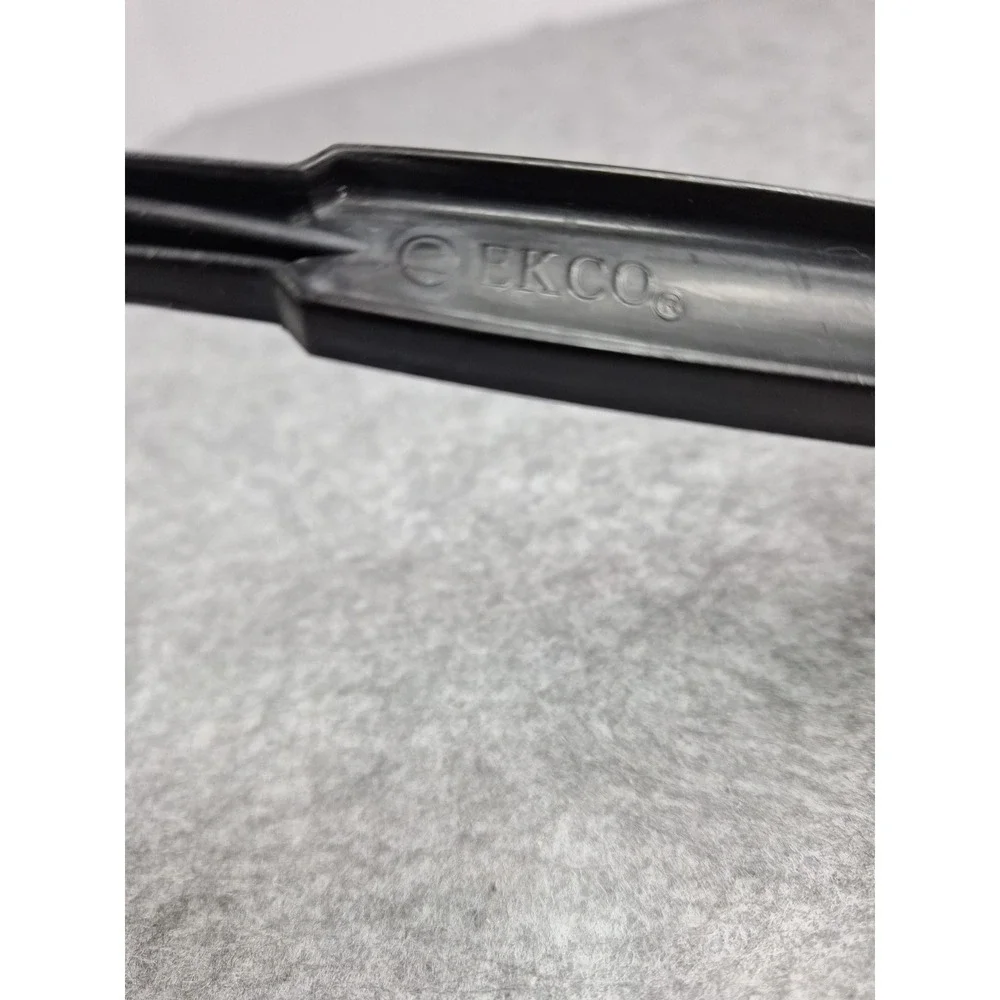 Vintage EKCO Black Slotted Plastic/Nylon Cooking/Serving Spoon Black 11